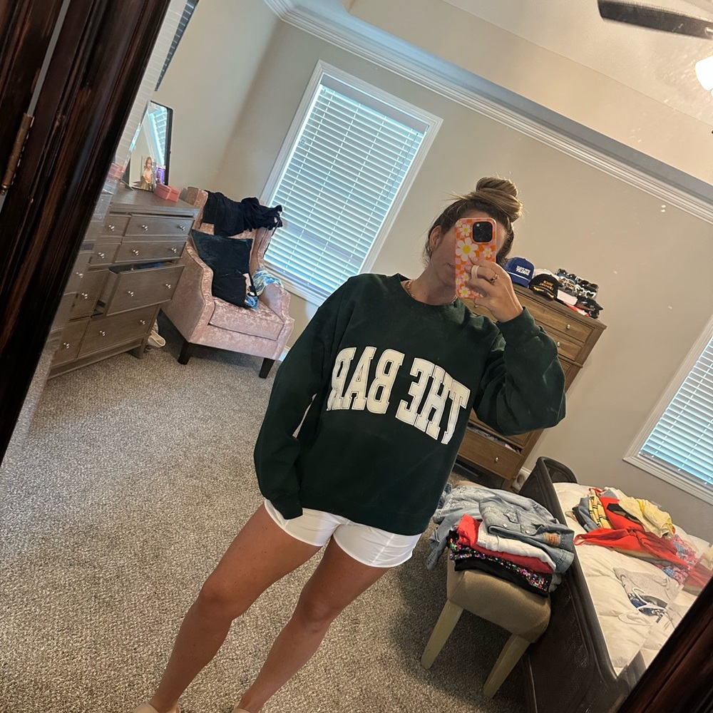 The Bar Dark Green Women's Hoodie